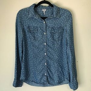 Splendid Denim Chambray Button Down Shirt